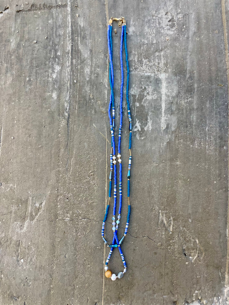 BLUE NECKLESS