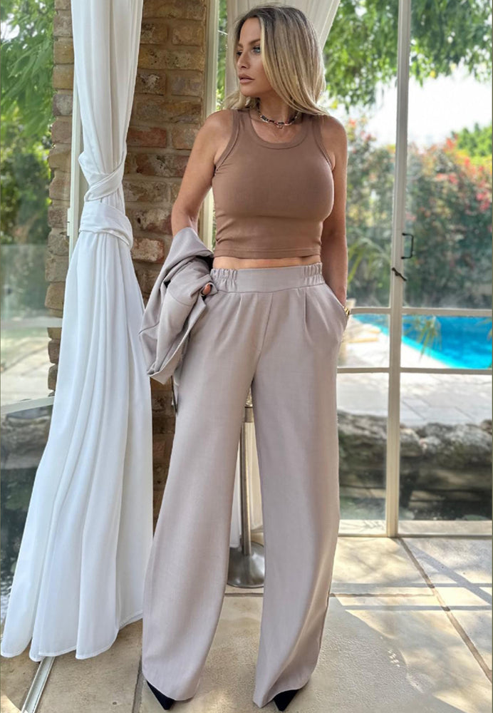 In wide pants